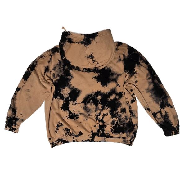 Jeffree Star Cosmetics Hoodie Size Large Tie-Dye Tan Beige Black Sweatshirt 3XL - Picture 2 of 10